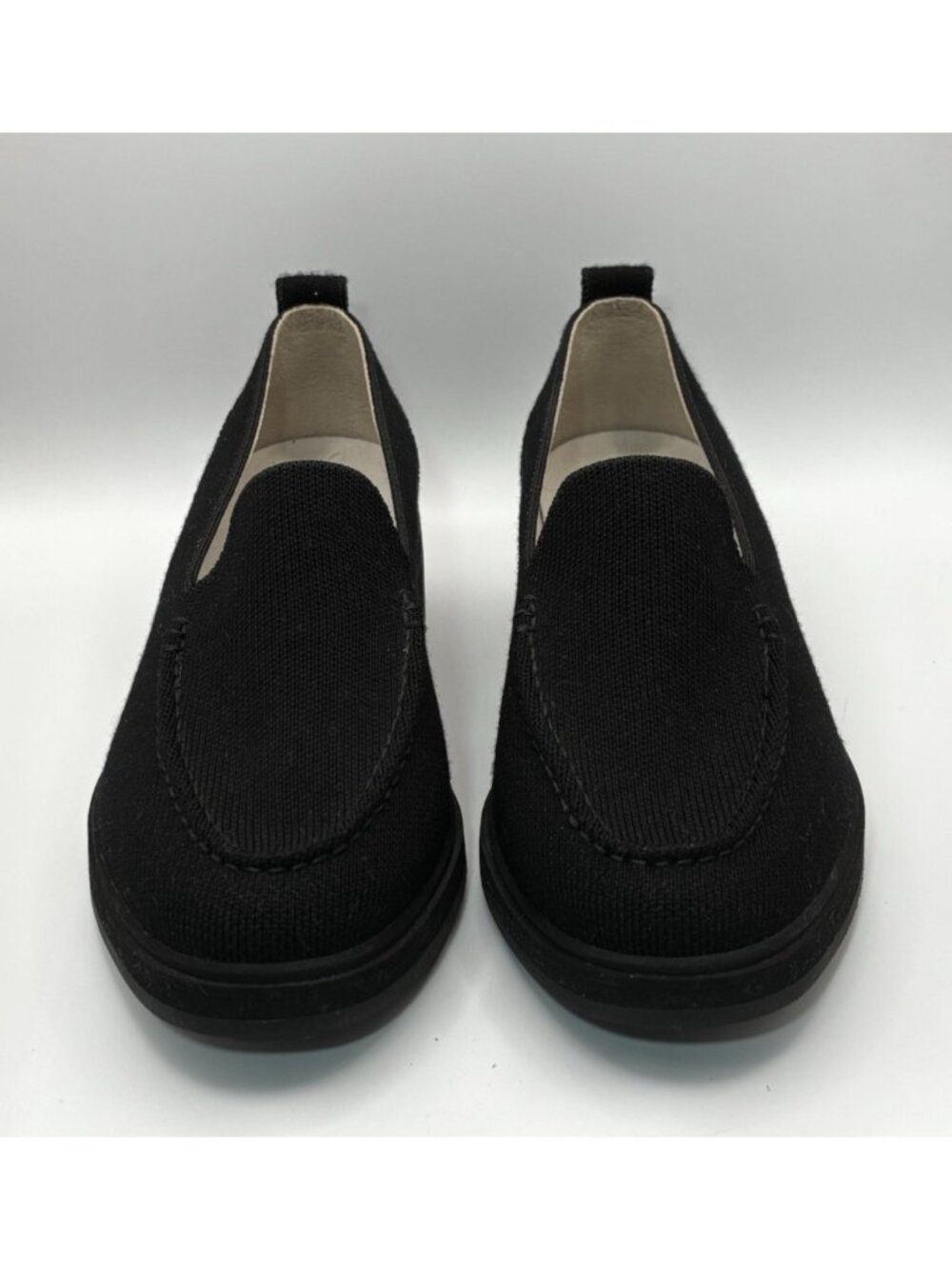 Rothy's Womens Size 7 The Lug Loafers Onyx Black Ebony Moc Toe Slip On